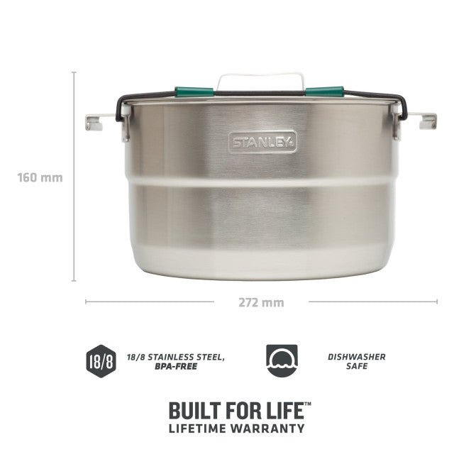Set gatit camping Stanley Adventure The Full Kitchen Base Camp Cook Set Stainless Steel 3.5 l 