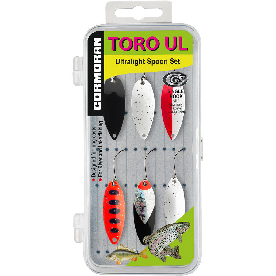 Set linguri oscilante Cormoran Toro UL Trout Spoon Set 3
