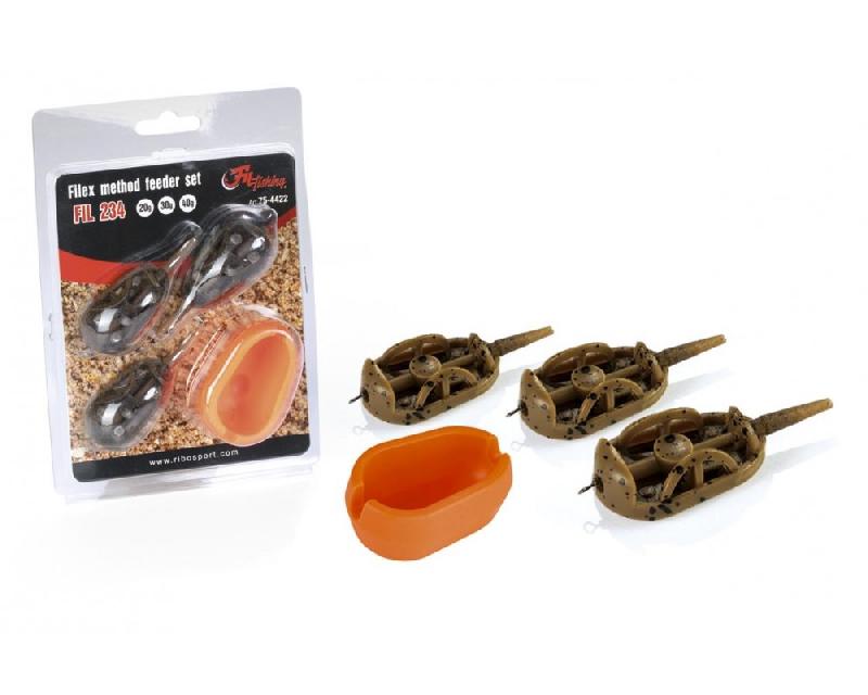 Set method feeder Filfishing filex 3+1buc/set