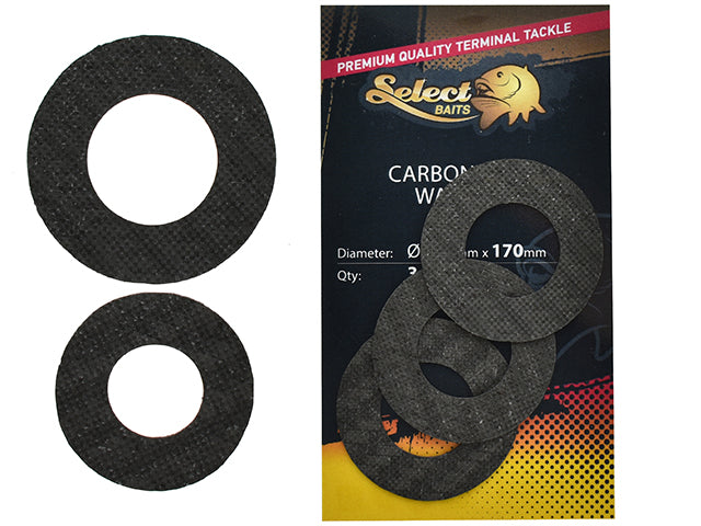 Set saibe carbo Select Baits Carbon Drag Washers - 26 x 12mm