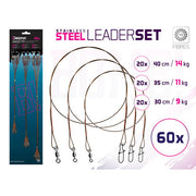 Set strune Delphin BOMB din otel 49 fibre cu vartej si carabina