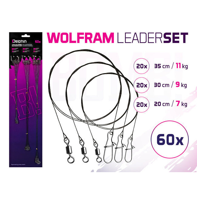 Set strune Delphin BOMB din wolfram cu vartej si carabina