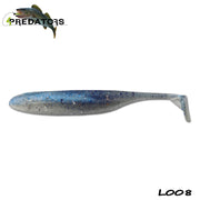 Shad 4Predators Finesse Impact Blue-Silver 10cm L008 5buc/plic
