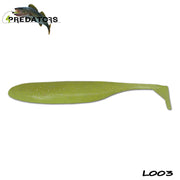 Shad 4Predators Finesse Impact Chartreuse Limetreuse 10cm L003 5buc/plic