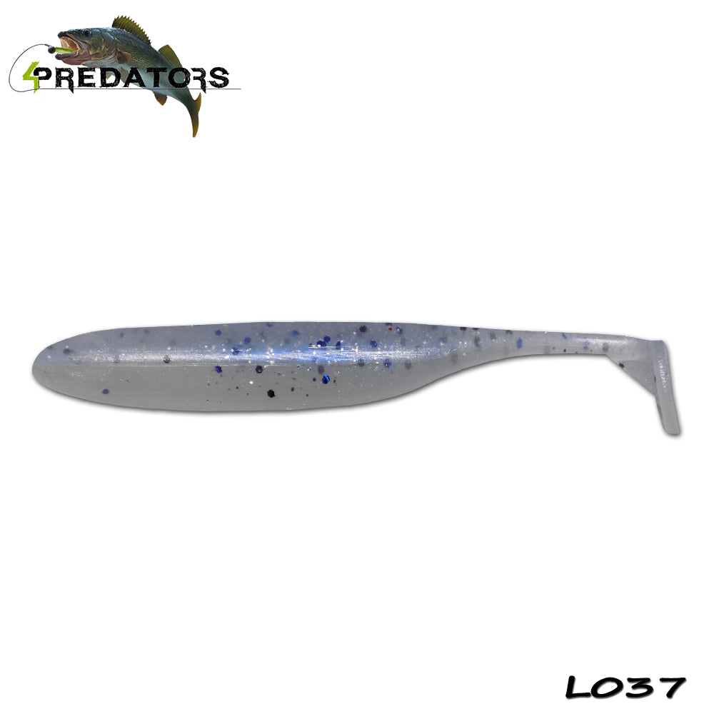 Shad 4Predators Finesse Impact Crystal Blue Shad 10cm L037 5buc/plic