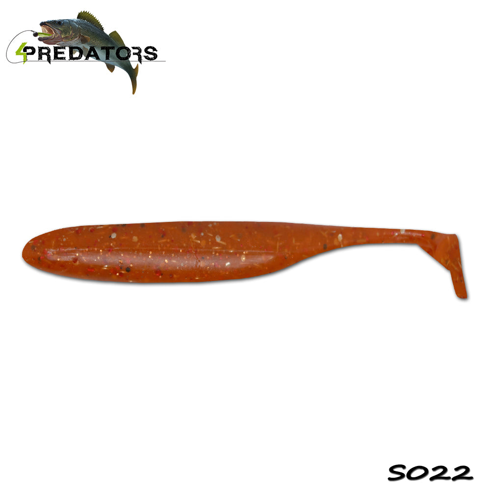 Shad 4Predators Finesse Impact Dirty Orange 10cm S022 5buc/plic