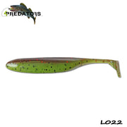 Shad 4Predators Finesse Impact Green Pumkin - Chartreuse 10cm L022 5buc/plic