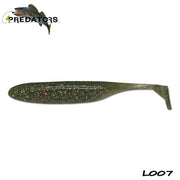Shad 4Predators Finesse Impact Olive-Holoclear 10cm L007 5buc/plic