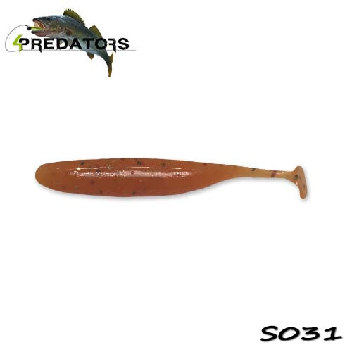 Shad 4Predators Finesse Impact Orange Tiger S031 7cm 7buc