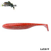 Shad 4Predators Finesse Impact Silver Blood 10cm L029 5buc/plic