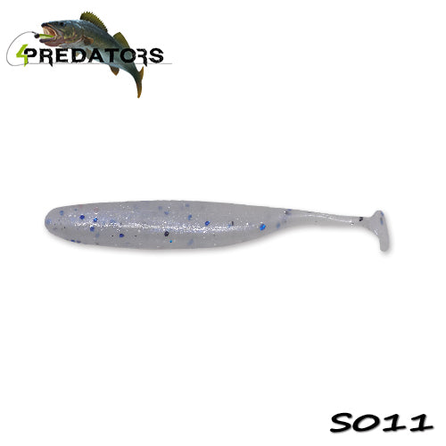Shad 4Predators Finesse Impact Silver S011  7cm 7buc