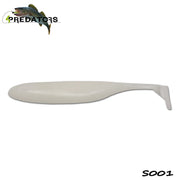 Shad 4Predators Finesse Impact White 10cm S001 5buc/plic