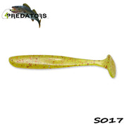 Shad 4Predators Slim Shad Brass Red 9cm S017 5buc/plic