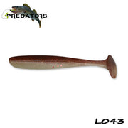 Shad 4Predators Slim Shad Laminat Mature Brown 9cm 5buc/plic