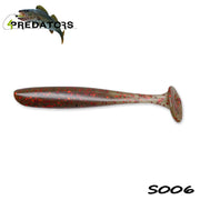 Shad 4Predators Slim Shad Motoroil Red 9cm S006 5buc/plic