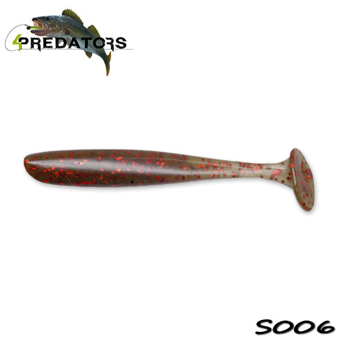 Shad 4Predators Slim Shad Motoroil Red 9cm S006 5buc/plic