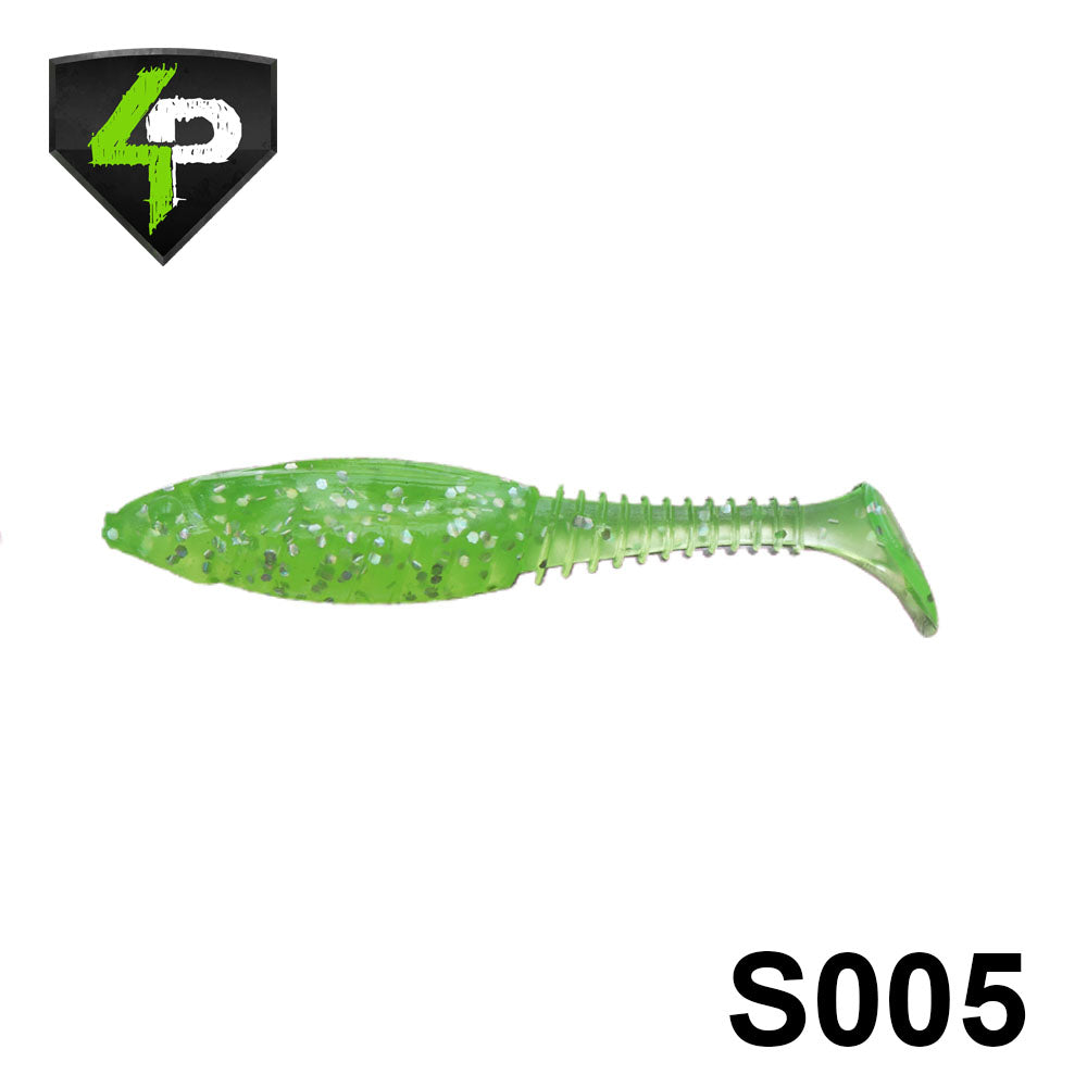 Shad 4Predators Tengu Shad 8.5CM S005 Chartreuse 5buc/plic