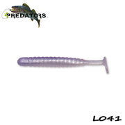 Shad 4Predators Worm Shad Laminat 8cm culoare L041 Albino Fish 6buc/plic