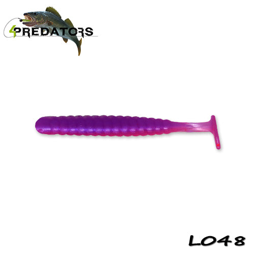 Shad 4Predators Worm Shad Laminat 8cm culoare L048 Pink Fever 6buc/plic