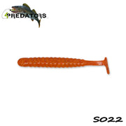 Shad 4Predators Worm Shad Laminat 8cm culoare S022 Dirty Orange 6buc/plic