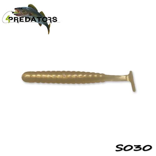 Shad 4Predators Worm Shad Laminat 8cm culoare S030 Champagne 6buc/plic
