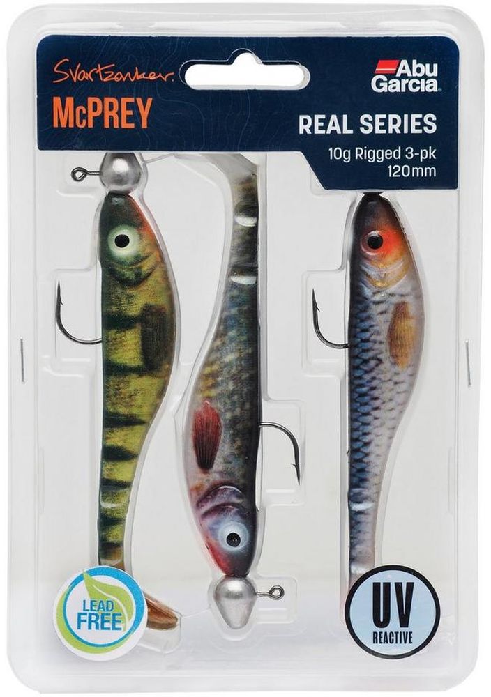Shad Abu Garcia Svartzonker McPrey Prerigged, Real Series, 22g, 12cm, 3buc/blister