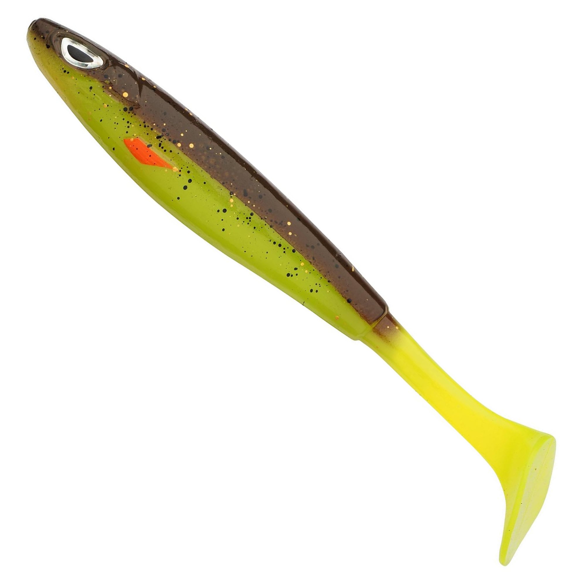 Shad BERKLEY Sick Smash, Brown Chartreuse, 23cm, 12buc/pac