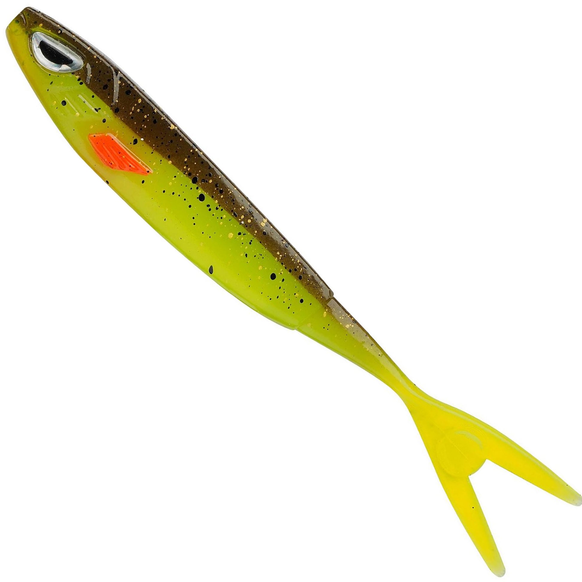 Shad BERKLEY Sick Vamper, Brown Chartreuse, 14cm, 30buc/pac