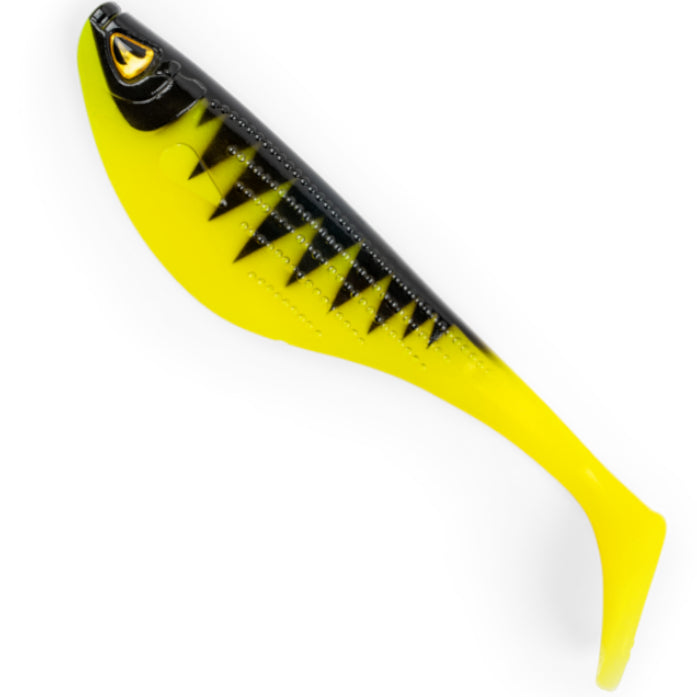 Shad BLACK CAT Big Hit Shad, Shock Perch, 36g, 18cm,1 buc/pac