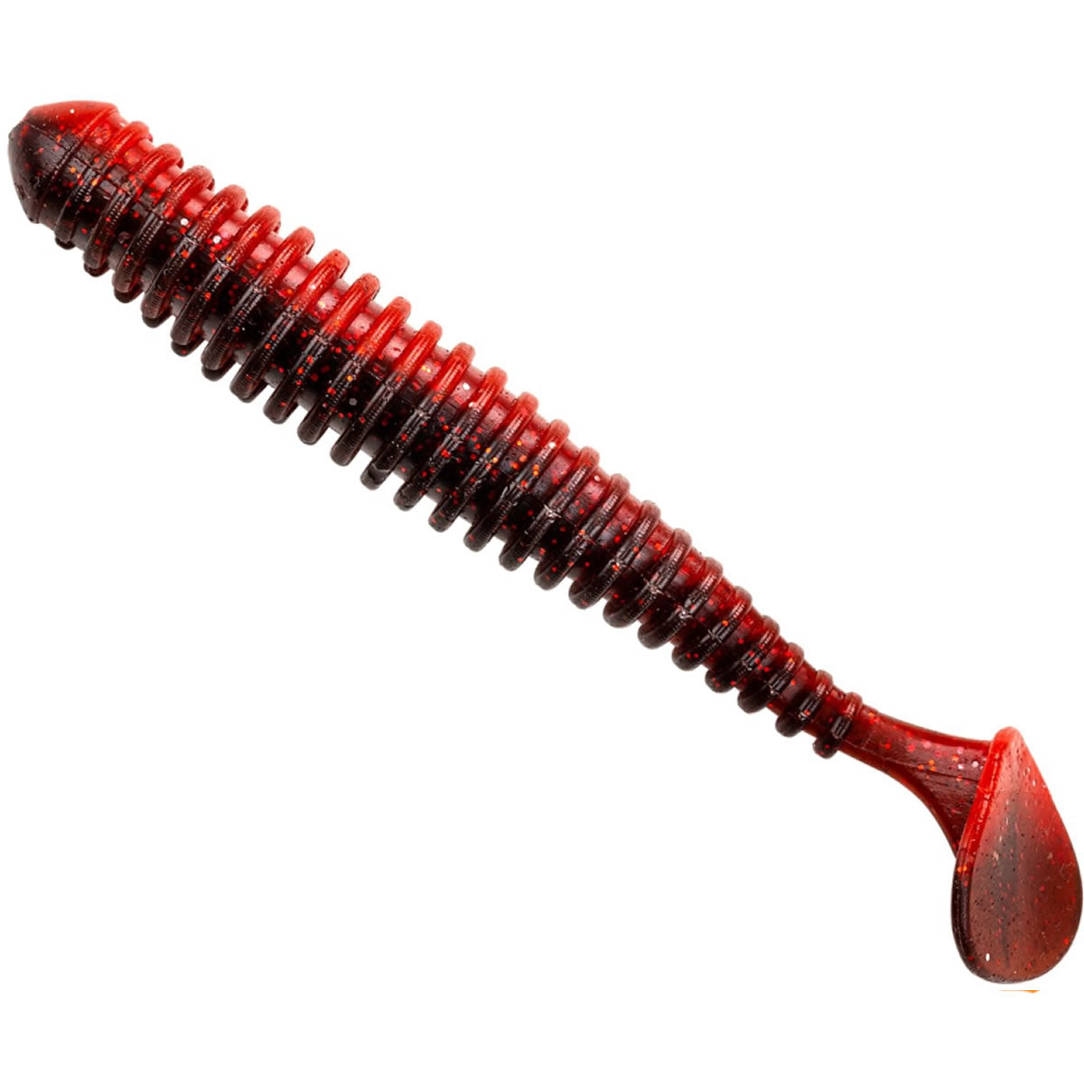 Shad Berkley PowerBait Swimmer Soft, Dark Red, 8.5cm, 8buc/plic
