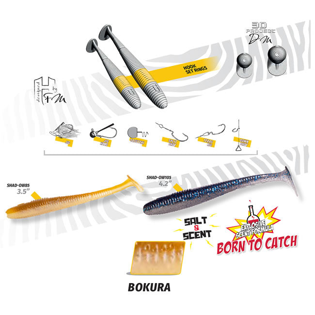 Shad Colmic Herakles Shad-Ow70 7cm Bokura, 8buc/plic