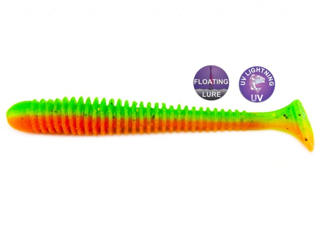 Shad Crazy Fish Vibro Worm 8.5cm 5D Squid Floating