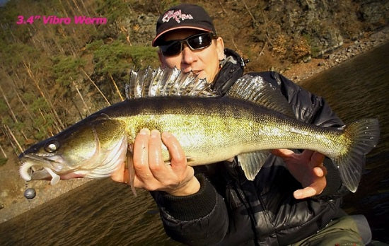 Shad Crazy Plastic Vibro Worm F 8.5cm 07D Squid