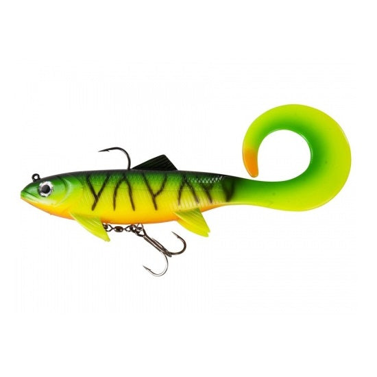 Shad DAM Effzett Pike Seducer Curltail Loose Body 180mm 50 g Firetiger