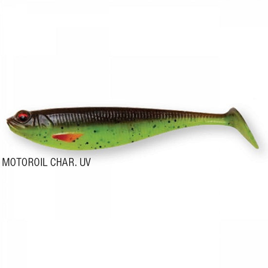 Shad DAM Effzett Shadster Motoroil Chartreuse UV