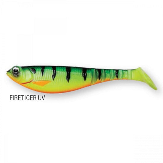 Shad DAM Effzett Shadster Power Tail 8cm 5.6gr Firetiger UV