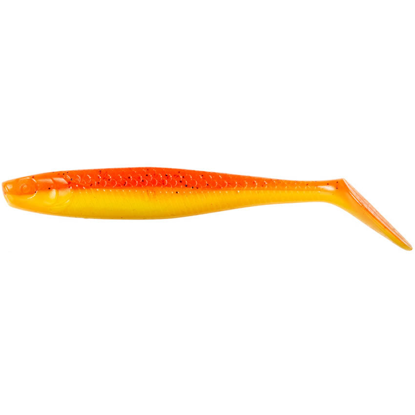 Shad DAM Slim Paddle Tail 10cm, 7g, UV Orange Yellow, 4buc/pac