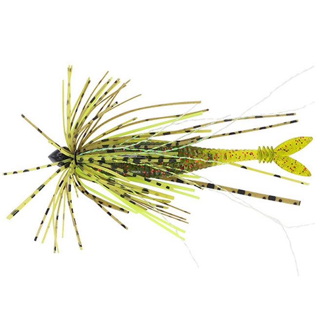 Shad DUO Realis Small Rubber Jig J026 Green Pumpkin Chart, 7.62cm, 1.3g