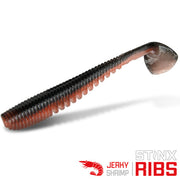 Shad Delphin B StinxRIBS Jerky, Shrimp, 5cm, 20buc/pac