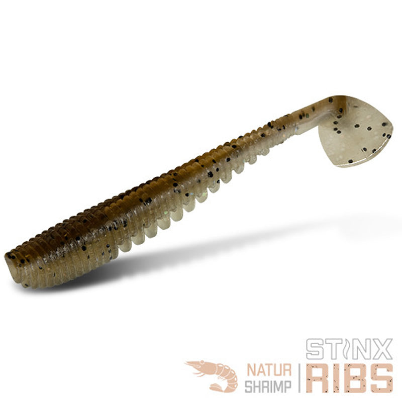 Shad Delphin B StinxRIBS Natur, Shrimp, 5cm, 20buc/pac