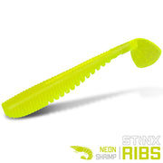 Shad Delphin B StinxRIBS Neon, Shrimp, 5cm, 20buc/pac