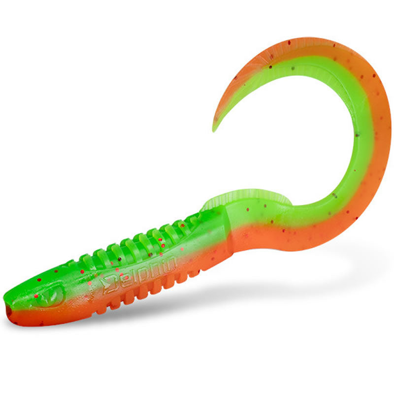 Shad Delphin TwistaX Eeltail UVs, Disco, 6cm, 5buc/pac
