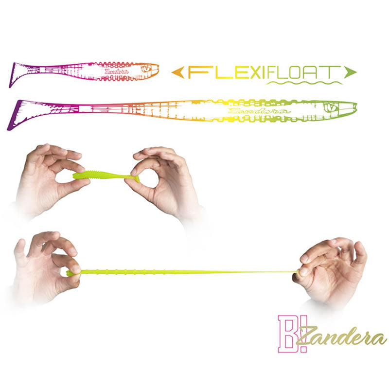 Shad Delphin ZANDERA FlexiFLOAT UVs, Berry, 12cm, 30buc/pac
