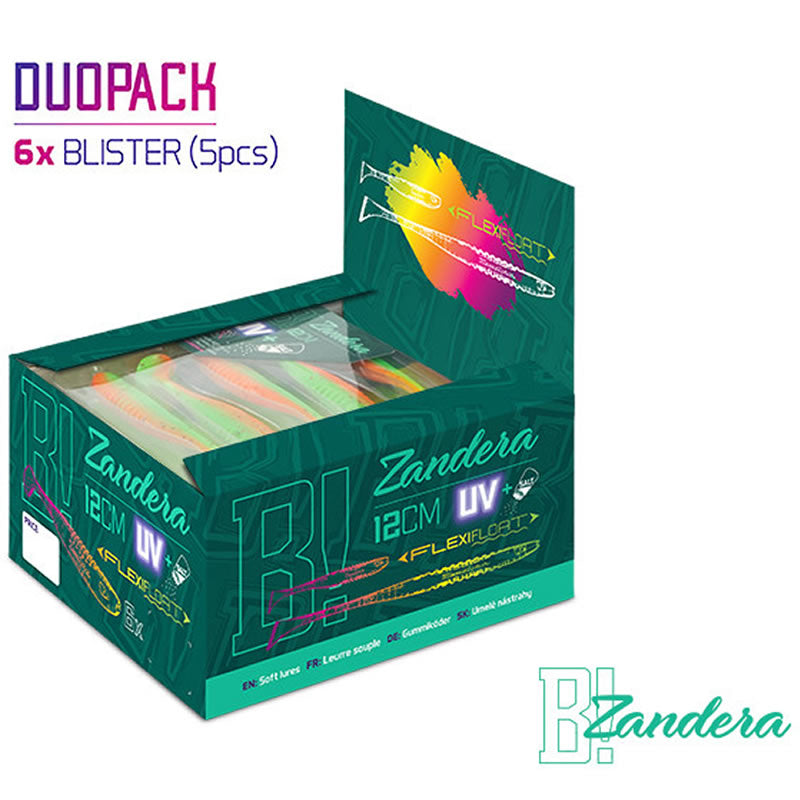 Shad Delphin ZANDERA FlexiFLOAT UVs, Disco, 12cm, 30buc/pac