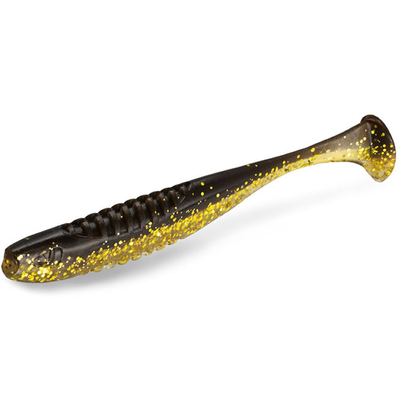 Shad Delphin ZANDERA FlexiFLOAT UVs, MudGold, 12cm, 5buc/pac
