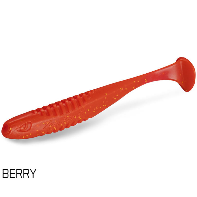 Shad Delphin Zandera UVs, Berry, 15cm, 5buc/pac