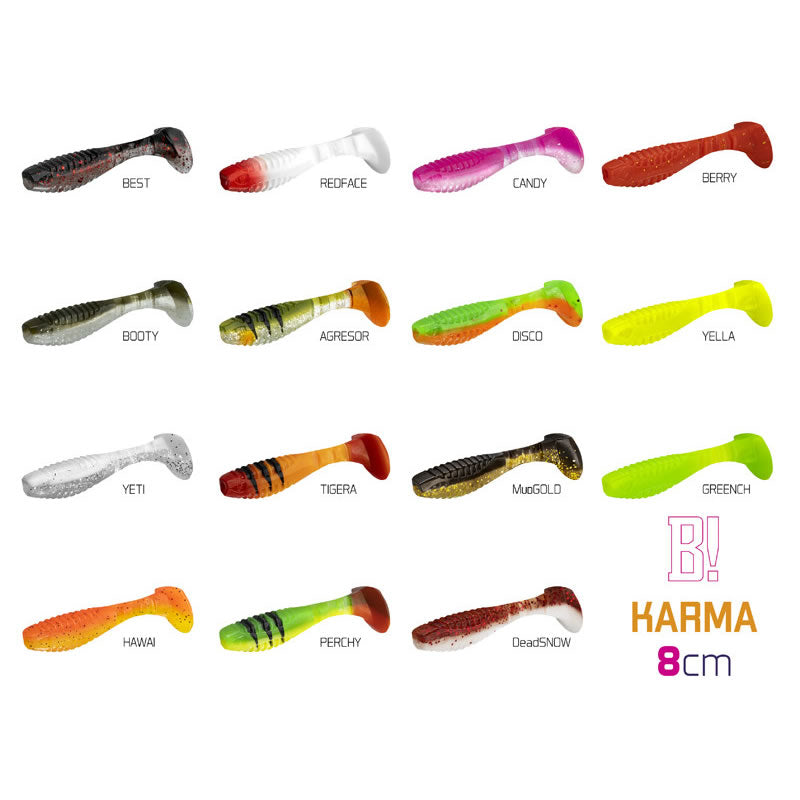 Shad DuoPACK BOX Delphin KARMA UVs MIX, 8cm, 30buc/pac