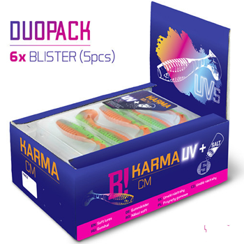 Shad DuoPACK BOX Delphin KARMA UVs Soft, Mix, 10cm, 30buc/pac