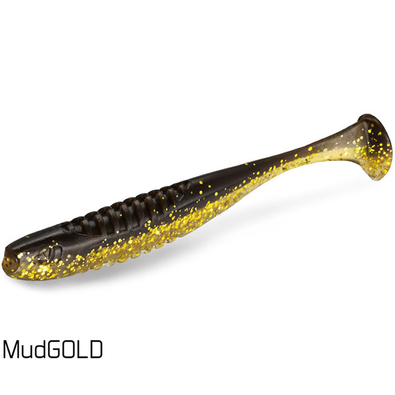 Shad DuoPACK BOX Delphin Zandera UVs, MudGOLD, 12cm, 30buc/pac