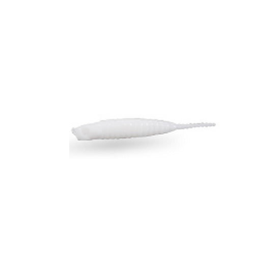 Shad EnergoTeam Wizard Mebaru Worm, 4cm, White, plic 10buc